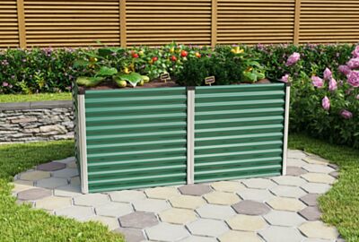 Plantenbed Linus 858  Vitavia -Groen-Aluminium (1)